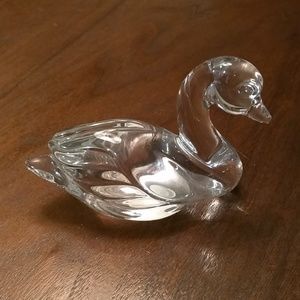 Princess House crystal swan